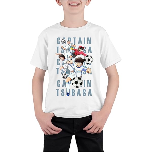 Maglia E Short Calcio New Team Hutton Captain Oliver - Costume Cartoni Anni 80-90 Tessuto Traspirante
