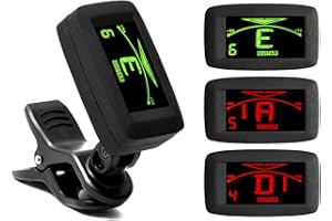 Elagon (AT-200B) Accordeur multi-instrument. Modes d'accordages pour guitare, basse, mode chromatique pour tout autre instrument et accordages non standards. Rapide et précis. Ecran facile à lire.