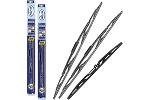 Fits Toyota Yaris 2005-2011 Alca UNIVERSAL Windscreen Wiper Blades 24"14"12"RE Front + Rear Hook Type AU2414H12ARC