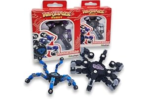 #sbabam, NinjaFlex, Robot Transformer, Giochi Ninja per Bambini, Bustine Gioco Edicola, Giocattolo Robot Pack 3 Pezzi, Regalo Bambino Giocattoli Ninja,dai 3 Anni
