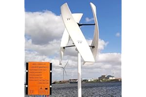 JAMCHE Generatore Eolico Ad Asse Verticale Generatore Eolico Kit Completo 3kw/8kw Turbina Eolica Altro Generatore Eolico Energia Rinnovabile,per Terrazza Marine Camper Chalet Barca,Largesize90cm*62cm-48V