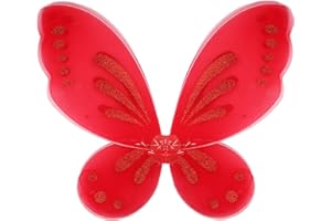 Nenjindz Fata farfalla ala, costume di Halloween (rosso)