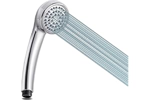 AQUALONA® Aquaspray Handheld Shower Head - 2 Faces Supplied - Saves Water - Boosts Water Pressure - for High & Low Water Pressure - Rub Clean - Adult, Children, Pet, Home, Gym - Universal