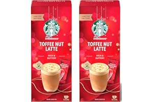 SWEET THINGS Starbucks Toffee Nut Latte Limited Edition Premium Instant Coffee 2 Pack Bundle