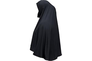 YAQEEN XL one piece al Amira instant Hijab with chin cover ideal for Home/Office/Mosque/Madrassa/Umrah/Hajj/Ramadan/Eid/Gift