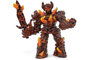 Papo - Figur Golem des Feuers - Fantasie-Kreatur für Kinder ab 3 Jahren - Handbemalt - Mittelalterliches Spielzeug - 12 x 11 x 5 cm - Kunststofffigur - 36026