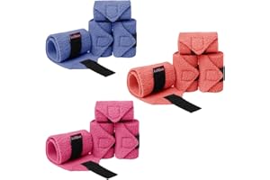 LeMieux Toy Pony - Vendas para poni de juguete, papaya, forro polar, cierre simple, apto para niños a partir de 3 años