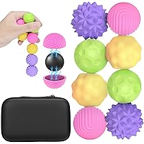8 Stück Magnetische Fidget Bälle - Anti-Stress Spielzeug Aus Silikon Schwarz