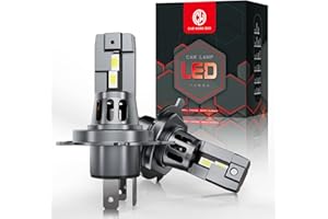 CAR WORK BOX H4 LED 120W per Auto e Moto: Lampadine H4 28000LM Conversione per Fari- LED 9003/HB2 Design 1:1 Plug-and-Play per Fari Abbaglianti e Anabbaglianti - 6500K Bianco