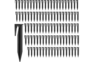 FOREVER SPEED Set di 100 picchetti per tosaerba, per robot tosaerba, cavo di limitazione, picchetti, picchetti, chiodi, accessori per robot tosaerba, compatibile con Gardena, Worx, Bosch