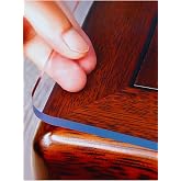 Vexillum Şeffaf Masa &Ouml;rt&uuml;s&uuml; Koruyucu 2.4Mm Kalın Oval K&ouml;şe Premium Kokusuz Plastik Masa &Ouml;rt&uuml;s&uuml; Pvc Masa &Ouml;rt&uuml;, 80 x 90