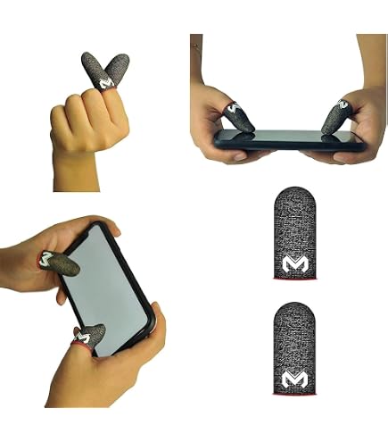 Maniche per da anti sudore per giochi mobili per accessori Gamerock per schermo touch per Pubg Maniche per da anti sudore per giochi mobili per accessori Gamerock per schermo touch per Pubg