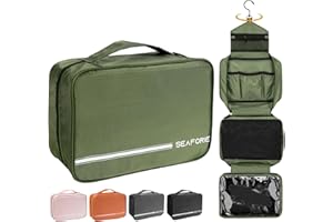 Seaforie Neceser de Viaje, Bolsa de Aseo Grande para Hombre y Mujer, Neceser Colgante Impermeable