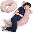 Niimo XXL Pregnancy Pillow & Nursing Pillow - 2022 Double Platinum Winner, 100% Cotton Maternity Pillow Cover, Washable Breast Feeding Pillow Baby Feeding Pillow, Body Pillow Pregnancy Gifts