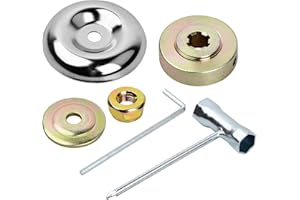 DUOJIN Kit di Dadi di Ricambio Universali in Metallo per Testa decespugliatore – 6 pezzi – Kit di Fissaggio per Tosaerba, Spazzola Tagliente e Tagliabordi – Accessori per Diserbatori
