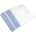 SPS Plastic Strip File Folder - Transparent A4 Sliding Bar Report Covers - Pack of 10