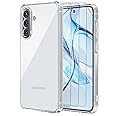XueqinHu Case for Samsung Galaxy A56 5G phone case with 3 Pcs Screen Protector, Slim Soft TPU Anti-Scratch Shockproof Silicone Case Cover-Clear