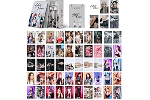 Musolaree Blackpink Lomo Cards 55 cartes photo BP Born PINK New Album Cartes Shut Down BP 2022 Mini Postcards Kpop BP Photocard Set Cadeau pour fans filles, Rose
