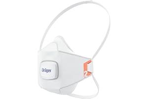 Dräger X-plore 1920 V Mascarilla de protección respiratoria FFP2 | Lote de 10 máscaras anti polvo con válvula | Apta para trabajos de construcción, bricolaje y pintura