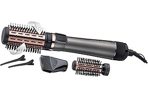 Remington Rotating Airstyler Keratin Protect (3 attachments: Mixed Bristle & Soft Bristle Brush, Root Boost Attachment for More Volume & Hair Clips, Ceramic Coating Infused with Almond Oil) AS8811