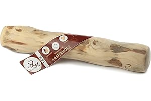 DAILY PET Drewno kawowe dla psów - Wytrzymały patyk do żucia dla psów i szczeniąt - Wytrzymały korzeń do żucia dla psów - Naturalna kość do żucia dla psów