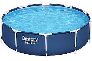 Bestway Steel Pro Frame Pool ohne Pumpe Ø 305 x 76 cm, dunkelblau, rund