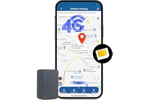 ZEERKEER 4G Micro Localizzatore GPS per Auto nessuna scheda SIM Portatile GPS per Bambini Canoni mensili bassi 4G Localizzatore per Auto Tracciamento in tempo reale Allarmi Multipli Magnete Traiettoria storica
