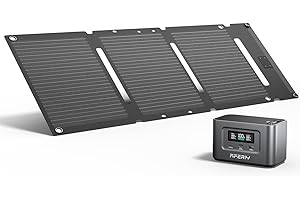 AFERIY Generateur Electrique Portable 100W avec Panneau Solaire 30W, Batterie Solaire 99,2Wh, 31000 mAh, Double Charge Rapide USB-C PD3.0, Câbles Inclus, 6 Protections Intégrées, pour Voyage, Camping