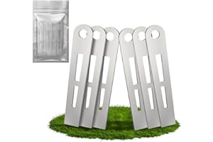 HA BIN Lame de rechange pour débroussailleuse, lame de Coupe de Rechange, Ensemble de couteaux en métal pour debroussailleuse sans fil, 6 lames compatibles