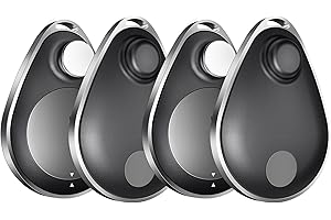 IDOOVE Utag GPS Tracker 4 Pack, Schlüsselfinder Funktioniert mit Apple Find My (nur iOS), IP67 Wasserdicht, Privatsphäre, Verlorener Modus, Mfi-Zertifizierter Bluetooth Tracker für Kinder, Ältere, Haustiere,