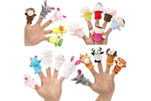 BETTERLINE Finger Puppet Set (20-Piece), 6 Family Member Finger Puppets,14 Animal Finger Puppets - Great for Storytelling, Role-playing, Teaching and Fun - by Better Line Manufacturer: Better Line ®