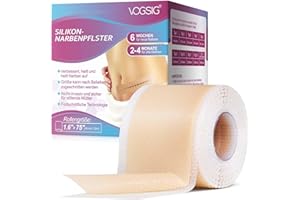 SKIN TAG REMOVAL Silikon-Narbenpflaster Rolle - Zur Verbesserung des Erscheinungsbildes von Narben - Hautfreundlich & Wasserdicht - (4 cm x 1,9 m)