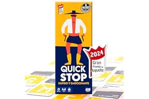 QuickStop - Board Games for Family and Friends - Dynamic and Fun - 2 to 7 Players - Toy Grand Prix 2024 - Original Gift