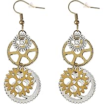 Steampunk Gear Oorbel, Vintage Steam Gear Oorbellen Steampunk Oorbellen voor Vrouwen Steampunk Gear Hanger Dangle Gothic Sieraden Steam Punk Sieraden Accessoire voor Vrouwen Steampunk Gear Oorbel, Vintage Steam Gear Oorbellen Steampunk Oorbellen voor Vrouwen Steampunk Gear Hanger Dangle Gothic Sieraden Steam Punk Sieraden Accessoire voor Vrouwen