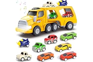 RDDAIPE 9 in 1 Camion Macchinino con Suoni e Luci per Bambini 1-6 Anni - Regalo per Maschi 2-4 Anni
