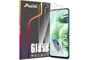 Aiziki [2 sztuki szkło hartowane do Redmi note 12-Z, jasne HD, anty-zarysowania, anty-ślady, twardość 9H całkowita folia ochronna z Redmi note 12-Z