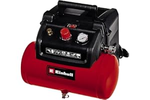 Einhell Compresseur à air portatif TC-AC 190/6/8 OF (1100 W, Pression 8bar, Débit d'aspiration 190 l/min, Moteur sans huile)