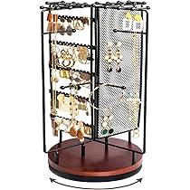 Présentoir à Bijoux, Porte-bijoux De Modèle De Mode Boucles D'oreilles Collier De Rangement Porte-poupée En Polyrésine Avec Support Rotatif, Mannequin Robe De Princesse Organisateur De Support De Bijo