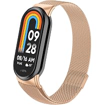 MIJOBS Edelstahl-Armband Für Xiaomi Mi Band 8/9/10 – Verstellbar, Atmungsaktiv, Mit Faltschließe