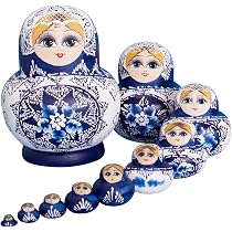 Poupée de nidification Doll Poupée russe Toy Cartoon Home Decors Poupée de nidification Doll Poupée russe Toy Cartoon Home Decors