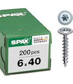 Spax universele schroeven T-STAR plus platkop voldraad RVS 4x45mm TX20