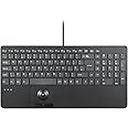Perixx PERIBOARD-538 UK Wired Compact Keyboard with Trackball - Scissor Keys for Quiet Typing - Includes Built-in Number Pad and 2 USB Ports - 39.7x19.8x3.9 cm, UK QWERTY Layout