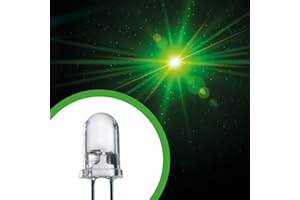 Lumetheus LEDs 5 mm Colour Green Extra Super Bright 50.000 mcd 50 Pieces 2-3 Volts 2 Pin Light Emitting LED Diode
