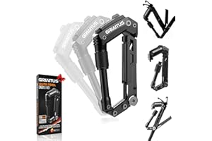 GIRIAITUS Mosqueton Llavero 8en1 Multiherramienta Herramienta Multiusos Con Abridor De Botellas Regla Sierra Destornillador Para Hamaca, Bolsos, Mochila, Camping, Columpio