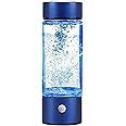 Fossduck Hydrogen Water Bottle, Portable Hydrogen Water Ionizer Machine, Hydrogen Water Generator, Rechargeable Hydrogen Rich Water Glass Health Cup for Home Travel