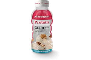 NUTRISPORT – Protein Zero | Suplementos Deportivos | Proteinas para Masa Muscular | Batidos de Proteinas de Leche | Batidos para Adelgazar| Proteinas Gym | 12x330ml (330 ml, Leche Merengada)