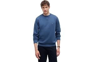 Tommy Hilfiger herr ESS SEASONAL FLEECE CREWNECK MW0MW4000 pullover tröja, blå, XL, Blå (Egeiska havet), XL