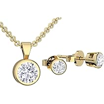 LOLIAS Schmuck Set Silber 925 - Halskette, Armband & Ohrstecker Mit Zirkonia