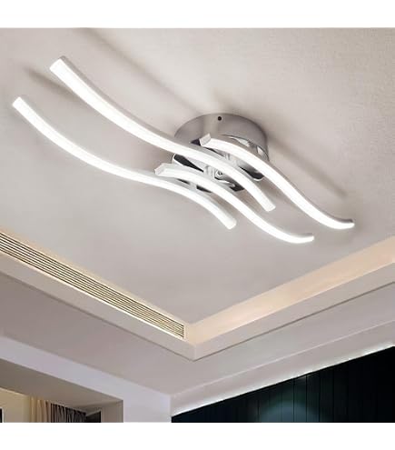 Briloner LED Deckenleuchte 3-flammig - 18W 1440 Lumen Aluminiumfarbig