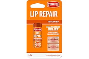 O'Keeffe's Lip Repair Unscented Lip Balm, 4.2g – For Extremely Dry, Cracked Lips | All-Day Moisture with 7 Moisturising Ingredients